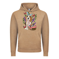 Vintage Coffee easter beagle Vintage Hoodie - RanaPortraitStore