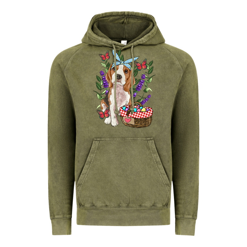 Easter Beagle Vintage Hoodie by RanaPortraitStore | Teevron