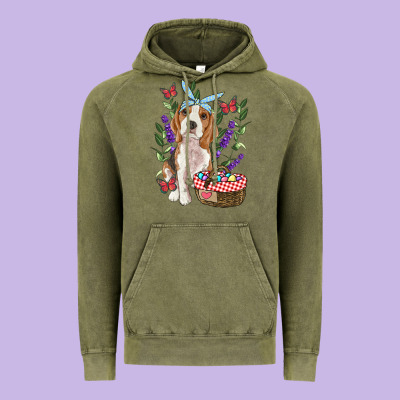 Vintage Hoodie easter beagle