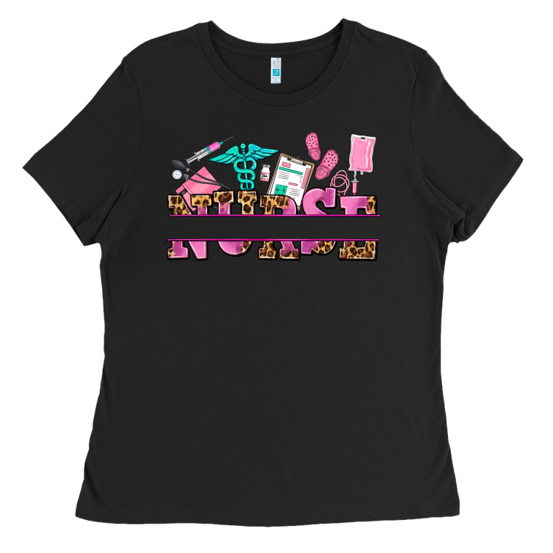 Nurse Custom Name Ladies Tee by AdoDesignShop | Teevron