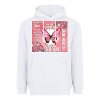 White self love Heavyweight Hoodie - MaliasSmallBusiness