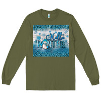 Army Green hello winter Long Sleeve Tee - JahusDesignShop