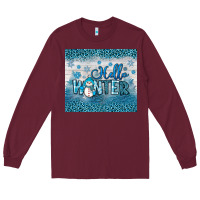 Burgundy hello winter Long Sleeve Tee - JahusDesignShop
