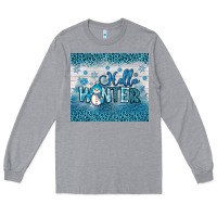 Heather Grey hello winter Long Sleeve Tee - JahusDesignShop