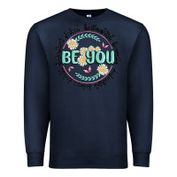 Navy be you inspiration Premium Sweatshirt - MaliasSmallBusiness