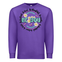 Purple be you inspiration Premium Sweatshirt - MaliasSmallBusiness