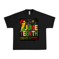 Black juneteenth fist free ish since 1865 with background Urban Heavy Tee - HRA Design Shop