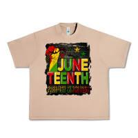 Burro juneteenth fist free ish since 1865 with background Urban Heavy Tee - HRA Design Shop