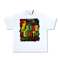 Juneteenth Fist Free Ish Since 1865 With Background Urban Heavy Tee | Teevron