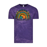 Cloud Purple happy fall y'all rainbow Vintage Tee - RanaPortraitStore