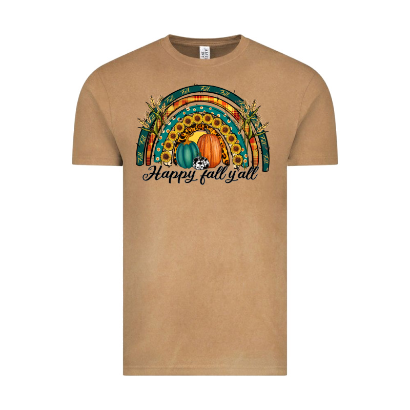 Happy Fall Y'all Rainbow Vintage Tee by RanaPortraitStore | Teevron