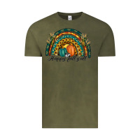 Vintage Olive happy fall y'all rainbow Vintage Tee - RanaPortraitStore