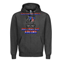 Charcoal Heather just call me pretty and take me racing Zipper Hoodie - JahusDesignShop