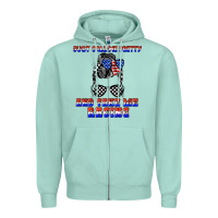 Seafoam just call me pretty and take me racing Zipper Hoodie - JahusDesignShop