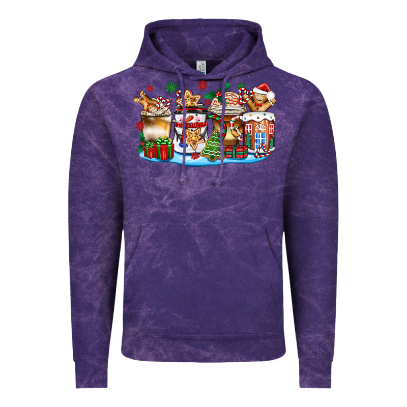 Christmas Cookie Coffee Cups Vintage Hoodie by Zillion Design Studio | Teevron