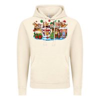 Vintage Artic christmas cookie coffee cups Vintage Hoodie - Zillion Design Studio