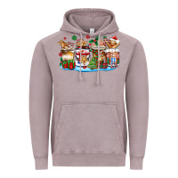 Vintage Zinc christmas cookie coffee cups Vintage Hoodie - Zillion Design Studio
