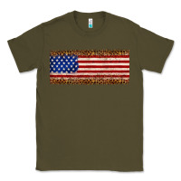 Army Green usa flag leopard Classic Tee - JahusDesignShop