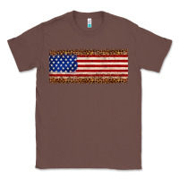 Chestnut usa flag leopard Classic Tee - JahusDesignShop
