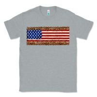 Heather Grey usa flag leopard Classic Tee - JahusDesignShop