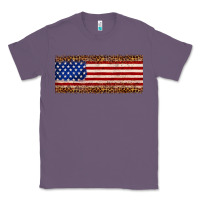 Lavender usa flag leopard Classic Tee - JahusDesignShop