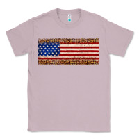 Lilac usa flag leopard Classic Tee - JahusDesignShop