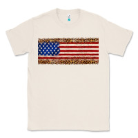Natural usa flag leopard Classic Tee - JahusDesignShop