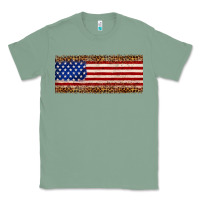Sage usa flag leopard Classic Tee - JahusDesignShop
