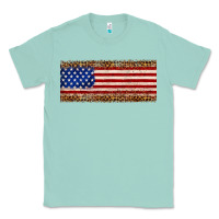 Seafoam usa flag leopard Classic Tee - JahusDesignShop
