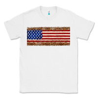 White usa flag leopard Classic Tee - JahusDesignShop