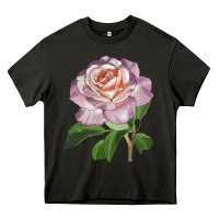 Asphalt belinda's blush rose Heavy Core Tee - LillyAllenDesigns