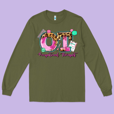 Ot Occupational Therapist Long Sleeve Tee Designed By Adodesignshop