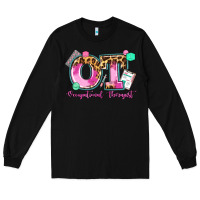 Black ot occupational therapist Long Sleeve Tee - AdoDesignShop