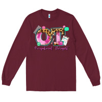 Burgundy ot occupational therapist Long Sleeve Tee - AdoDesignShop
