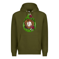 Army Green baseball and western roses teardrop  4 Premium Hoodie - BundleAndBundleShop