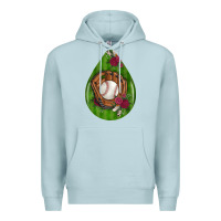 Blue Mist baseball and western roses teardrop  4 Premium Hoodie - BundleAndBundleShop