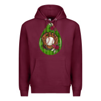 Burgundy baseball and western roses teardrop  4 Premium Hoodie - BundleAndBundleShop