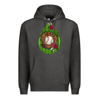Charcoal Heather baseball and western roses teardrop  4 Premium Hoodie - BundleAndBundleShop