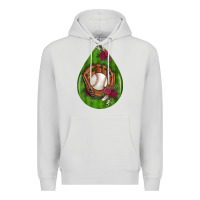 Dove Grey baseball and western roses teardrop  4 Premium Hoodie - BundleAndBundleShop