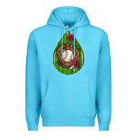 Ocean Blue baseball and western roses teardrop  4 Premium Hoodie - BundleAndBundleShop