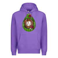Purple baseball and western roses teardrop  4 Premium Hoodie - BundleAndBundleShop