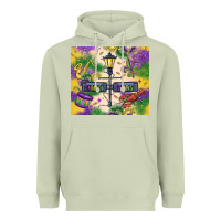 Matcha mardi gras street lights Heavyweight Hoodie - MaliasSmallBusiness