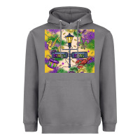 Storm mardi gras street lights Heavyweight Hoodie - MaliasSmallBusiness