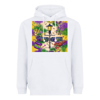 White mardi gras street lights Heavyweight Hoodie - MaliasSmallBusiness