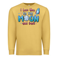 Antique Gold i love you to the moon and back Premium Sweatshirt - MaliasSmallBusiness