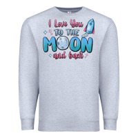 Heather Grey i love you to the moon and back Premium Sweatshirt - MaliasSmallBusiness