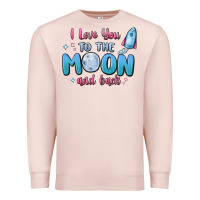 Pale Pink i love you to the moon and back Premium Sweatshirt - MaliasSmallBusiness