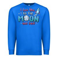 True Royal i love you to the moon and back Premium Sweatshirt - MaliasSmallBusiness