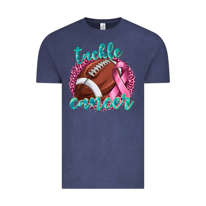 Tackle Cancer Football Vintage Tee by texasbilliewilder | Teevron