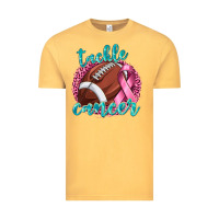 Vintage Mustard Tackle Cancer Football Vintage Tee - texasbilliewilder